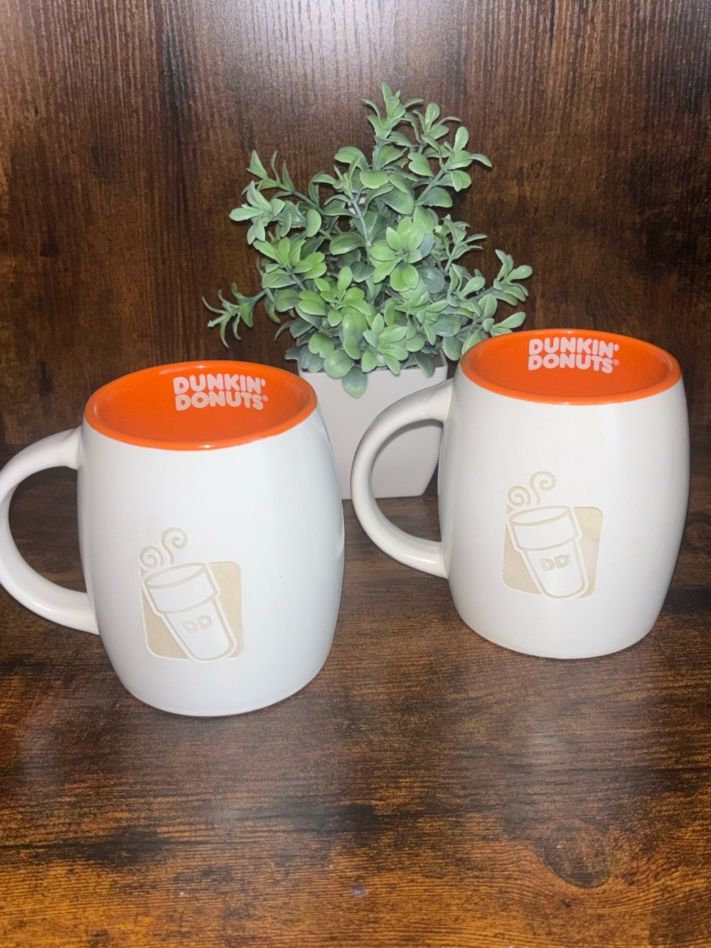 Dunkin' Donuts Engraved Mug Set